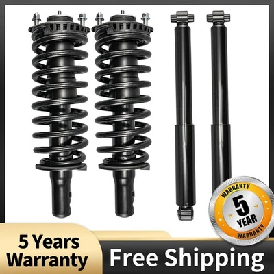 4pcs Front Rear Shock Absorber Struts Assembly For GMC Envoy Chevy Trailblazer Foto 1 de 4