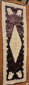 original table Vintage sarma table runner lined velvet blue color 45 *140 Cm - Picture 1 of 9