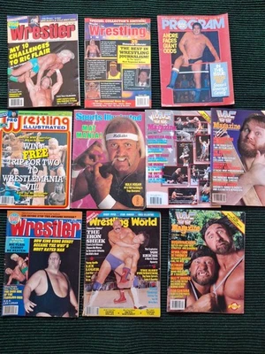 ВИНТАЖНЫЙ WWF и ассортимент 80-х/90-х PRO WRESTLING - лот из 9-Hogan, FLAIR, IRON SHIEK - Изображение 1 из 4