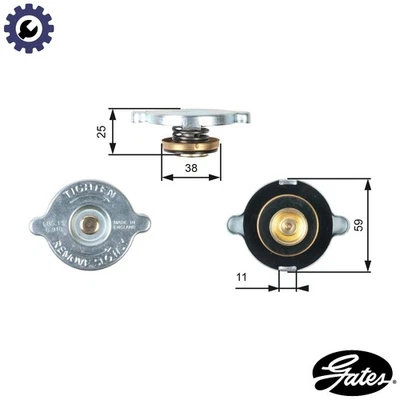 CAP RADIATOR RC122 FOR MITSUBISHI ETERNA/III PAJERO/SHOGUN/�/Canvas/Top/Mk  VW - Image 1 of 4