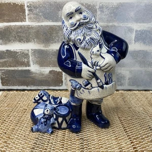Limited Edition '97 Potting Shed Dedham Pottery Santa and Toys Keramikfigur - Bild 1 von 15