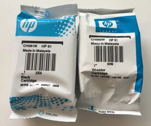 Dwupak wkłady atramentowe HP 61 CZ073FN - czarne exp. 2022 (nowy otwarty box) - Zdjęcie 1 z 2
