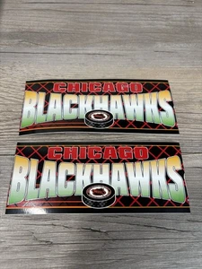 Vintage Wincraft Chicago Blackhawks Bumper Sticker Decal Hockey NHL - MODIFIED - Picture 1 of 4