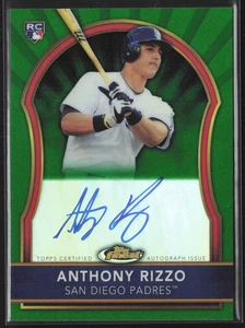 2011 Finest #97 Anthony Rizzo Rookie Auto Green Refractor #/199 RC - Picture 1 of 2