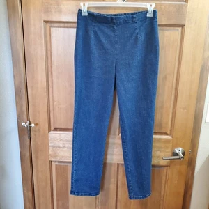 Just My Size Plus Denim Stretch Leggings Pants Med Wash 14W/16W 27 Inch Inseam - Picture 1 of 8
