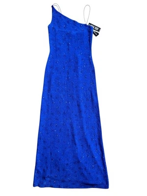 Vestido De Colección Años 90 Azul Real Brillante Sin Tirantes Talla S ¡Byer También! Defectos nuevos con etiquetas Foto 1 de 4