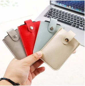 Cards Pu Leather Credit ID Business Card Holder Pocket Wallet Purse Box Gift - Picture 1 of 9