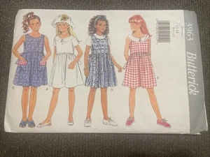 ~Uncut Sewing Pattern Butterick 3963 Girls Dresses Size 12-14 - Picture 1 of 4