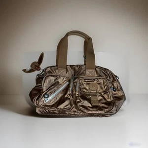Kipling Metallic Brown Purse With Pockets - Picture 1 of 9