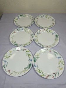 (Set Of 6) Corelle My Garden 10.25" Dinner Plates - Picture 1 of 14