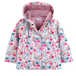 Girl Baby Kid Waterproof Hooded Coat Jacket Outwear Raincoat Hoodies - Picture 1 of 5