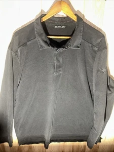 Arcteryx Herren 2XL Schwarz Langarm Polo Pullover Shirt - Bild 1 von 7