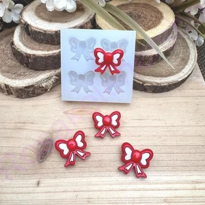 Butterfly Bows-Hair ties handmade silicone mold (SMALL-SHALLOW) for crafts - Picture 1 of 7
