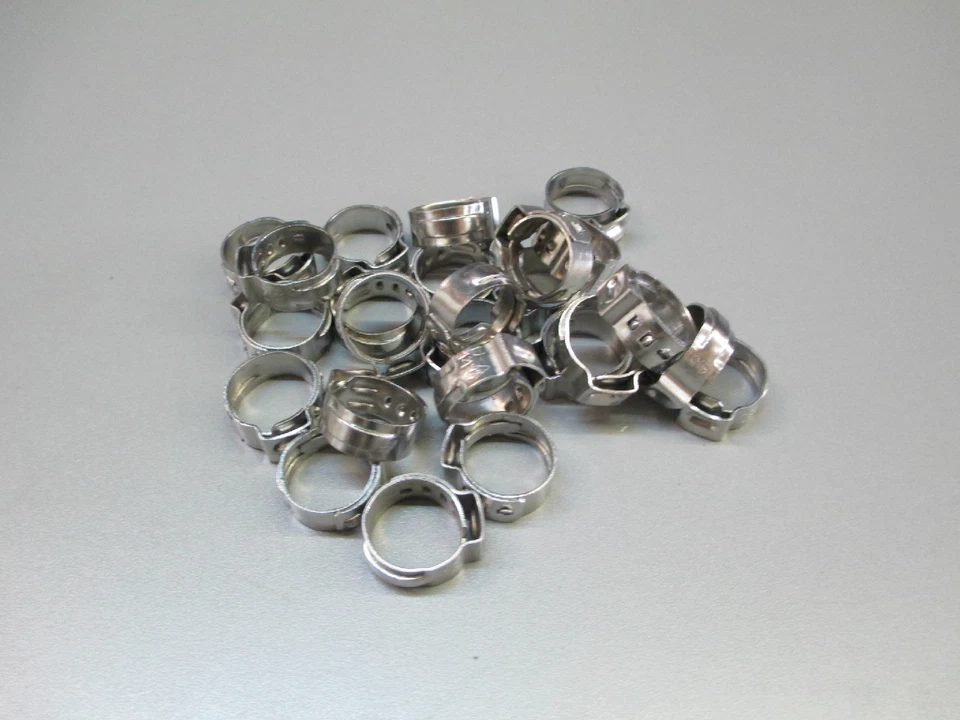 Oetiker 13.3mm Beverage Clamps. Bag of 25.