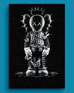 HYPEBEAST KAWS CLOWN - Pop Art Canvas Print - Modern Urban Street Art - A3 - Picture 1 of 5