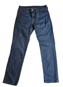 Pantalones de mezclilla Levis 511 azul lavado oscuro para hombre talla ancho 31 x largo 30 - Imagen 1 de 14