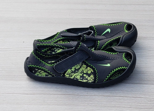 Sandali Nike bambino ragazzo grigio verde protezione dai raggi solari taglia US 10C EU 27