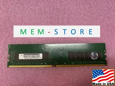 32GB DDR4-2400MHz UDIMM RAM for Supermicro Desktop Compatible Memory Upgrade - Image 1 of 4