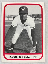 1981 Waterbury Reds-TCMA Minor League Baseball Card#13-Adolfo Feliz