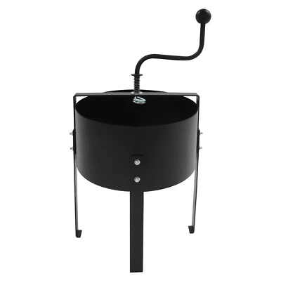 Tamiz de suelo giratorio manual tamiz de compost malla arena de roca tamiz de suciedad acero al carbono Foto 1 de 4