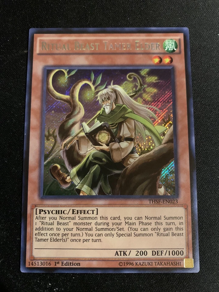 Yugioh 1x Ritual Beast Tamer Elder - THSF-EN023 - Secret Rare 1st Edition Mint! - Image 1 of 1