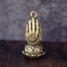 Beads Buddha Hand Key Chains Brass Pendant Vintage Paracord Hanging Jewelry Kits