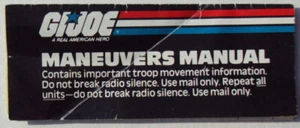 GI JOE MANEUVERS MANUAL CATALOG Insert Vintage Brochure Booklet COMPLETE 1987 - Picture 1 of 3
