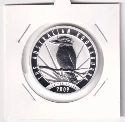 AUSTRALIAN: 2009 $1 KOOKABURRA  1oz  .999 SILVER COIN  #PL1450 - Image 1 of 2