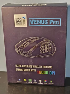 UtechSmart Venus Pro RGB Wireless MMO Gaming Mouse US-D16000-WGM Tested - Picture 1 of 9