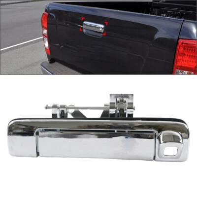 Manija de puerta trasera cromada de 1 pieza con orificio para cámara para Isuzu D-Max 2012-2015 Foto 1 de 4