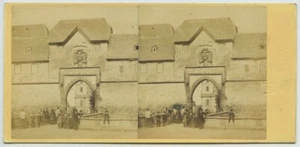 Stéréo 1860-70 Henry Tournier. Bains et environs de Nauheim Château de Friedberg - Picture 1 of 2
