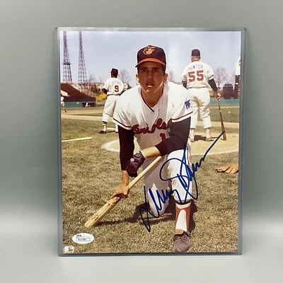 Foto firmada por Davey Johnson 8x10 Baltimore Orioles certificado de autenticidad JSA Foto 1 de 2