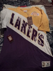 Lakers Hardwood Classic T Shirt medium  - Picture 1 of 4
