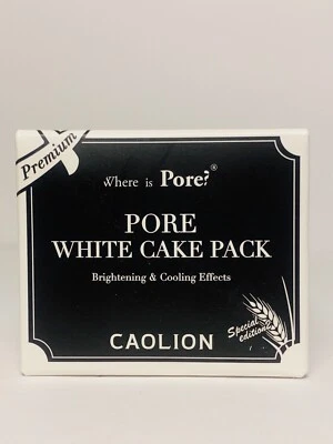 Caolion ¿Dónde está el poro? Paquete de pastel blanco de poros iluminador y enfriamiento 1,7 oz / 50 g Foto 1 de 3