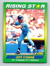 1992 Score 100 Rising Stars Jeff Conine Kansas City Royals #21