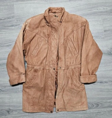 Adventure Bound Wilson’s Leather Vintage Long Trench Large W/Removable Liner - Image 1 of 4