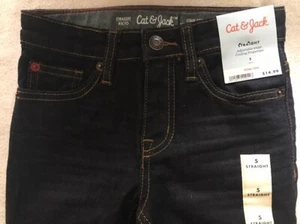 Cat & Jack Girls Straight Jeans size 5 NWT - Picture 1 of 7