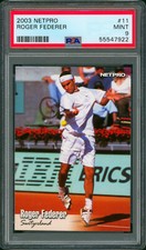 2003 NetPro Tennis ROGER FEDERER #11 Rookie Card Switzerland RC Mint PSA 9