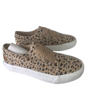 Blowfish Malibu Womens Size 6 M Marley Vegan Sneaker Latte Spots Print Canvas - Picture 1 of 8