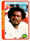 1978 Topps Claude Humphrey #230 Atlanta Falcons Football Card