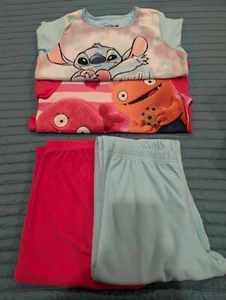 2 Sets Girls FLEECE Pajama Size 10/ 12 - Picture 1 of 4