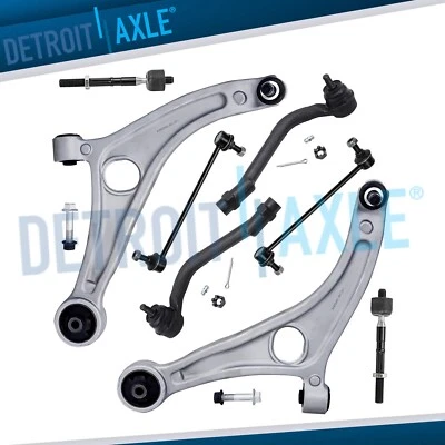 Front Lower Control Arms Tie Rods Sway Bar Links for 2014 2015 Kia Optima 2.4L - Image 1 of 4