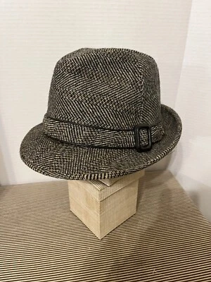 Sombrero Fedora Vintage Dobbs Fifth Avenue Para Hombre Gris Tweed Foto 1 de 4