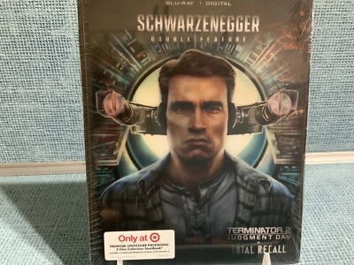 TERMINATOR 2 JUDGMENT DAY + TOTAL RECALL BLU-RAY + DIGITAL STEELBOOK  Lenticular - Image 1 of 4