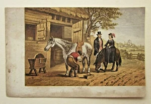 1850 Kronheim Farrier Baxter proceso de impresión en color impresión equina, caballo rural - Imagen 1 de 6