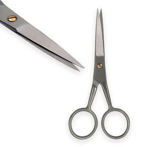 Moustache Scissors Beard Scissors Facial Grooming Beard Hair Eyebrow Scissors - Picture 1 of 1