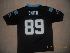 Carolina Panthers NFL Football Jersey #89 Steve Smith Youth Large Reebok WR C@@L - Picture 1 of 7