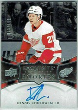 2018-19 Exquisite Collection Platinum Rookies Signatures DENNIS CHOLOWSKI R2 199
