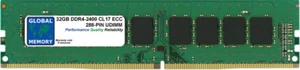 32GB DDR4 2400MHz PC4-19200 288-PIN ECC UDIMM Servidor / Workstation Memoria - Imagen 1 de 1