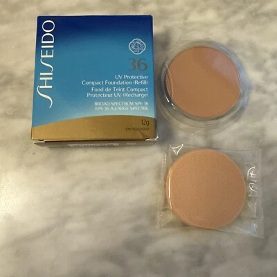 new  Shiseido UV Protective Compact Foundation (Refill) SPF 36 Medium Ivory - Image 1 of 4
